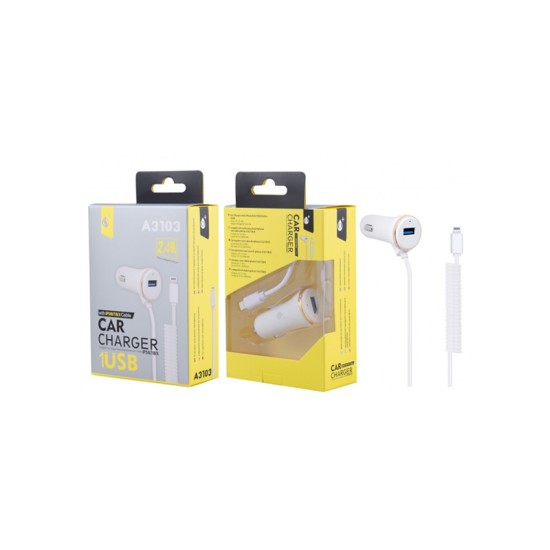 ONEPLUS CAR CHARGER A3101 WITH 1 USB 5V 2.4A BLACK